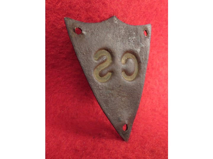 Confederate Saddle Pommel Shield