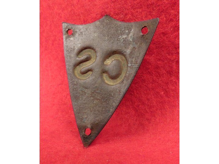 Confederate Saddle Pommel Shield