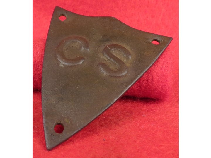 Confederate Saddle Pommel Shield