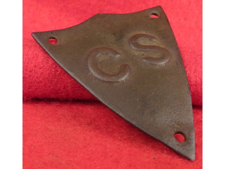 Confederate Saddle Pommel Shield