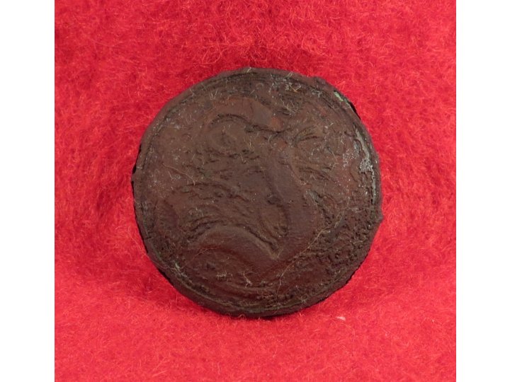 Confederate Manuscript Infantry Coat Button