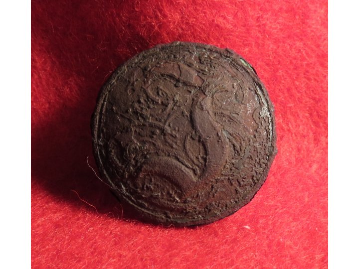 Confederate Manuscript Infantry Coat Button