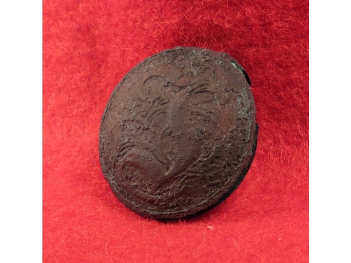 Confederate Manuscript Infantry Coat Button