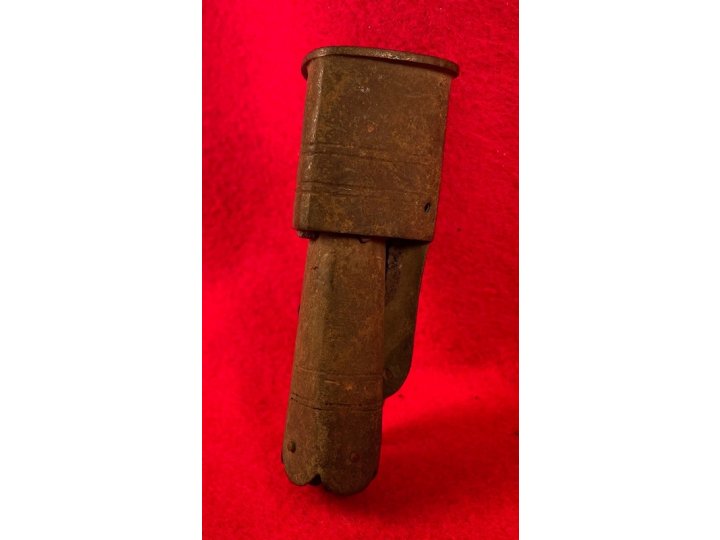 Enfield Bayonet Scabbard Throat and Tip with Leather Portions