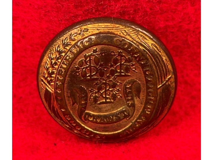 Connecticut State Seal Coat Button