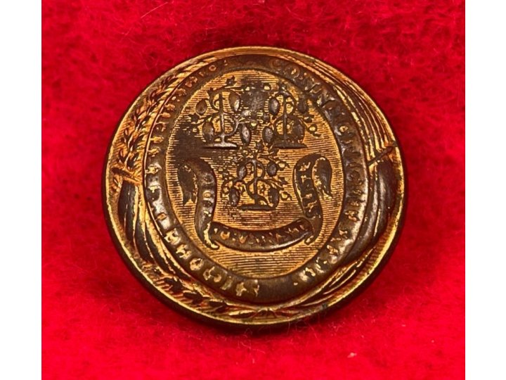 Connecticut State Seal Coat Button