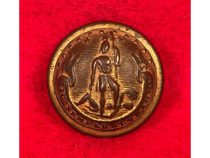 Virginia State Seal "Staff Officer" Coat Button