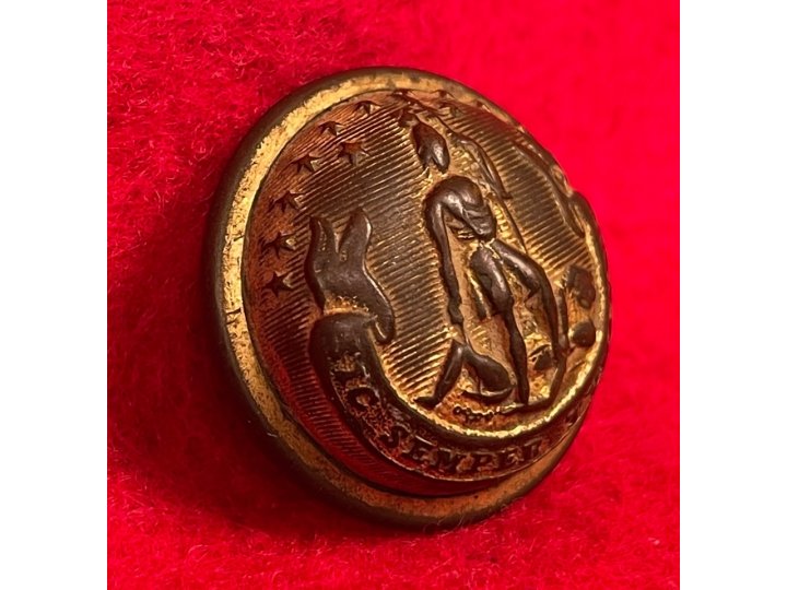 Virginia State Seal "Staff Officer" Coat Button