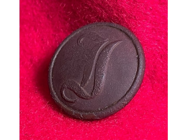 Confederate Infantry Button - Script "I"