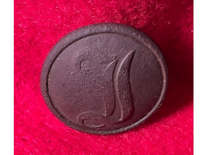 Confederate Infantry Button - Script "I"