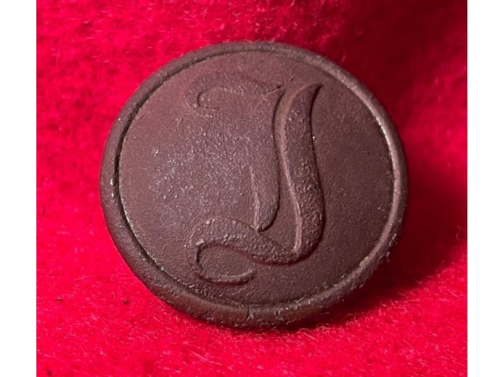 Confederate Infantry Button - Script "I"