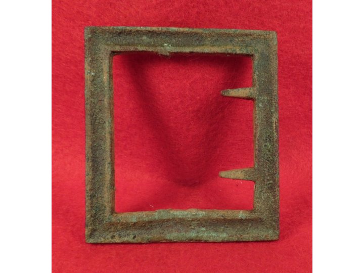 Confederate Frame Belt Buckle - "Gutter Back"