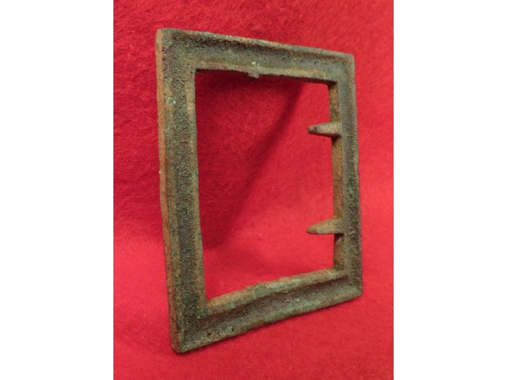 Confederate Frame Belt Buckle - "Gutter Back"