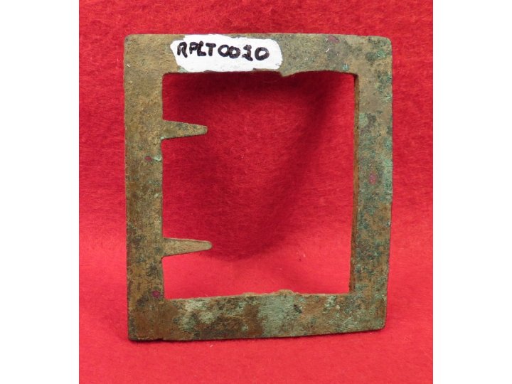 Confederate Frame Belt Buckle - "Gutter Back"