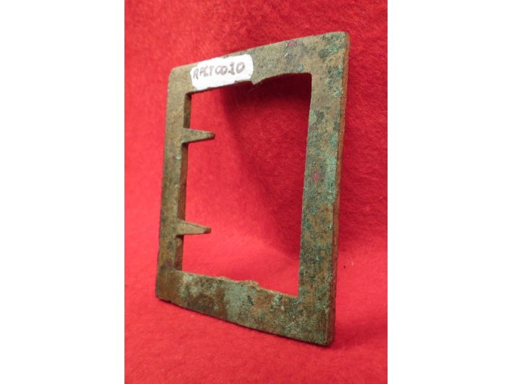 Confederate Frame Belt Buckle - "Gutter Back"