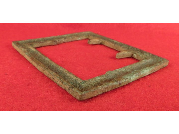 Confederate Frame Belt Buckle - "Gutter Back"