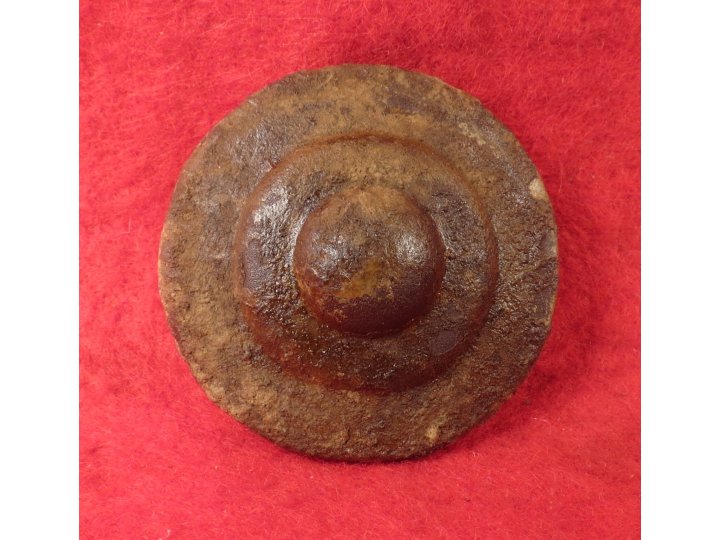 Federal Artillery "Bullseye" Bridle Rosette with Leather Portion
