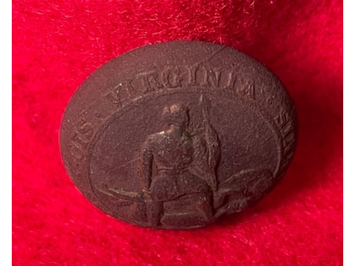 Virginia State Seal Coat Button 
