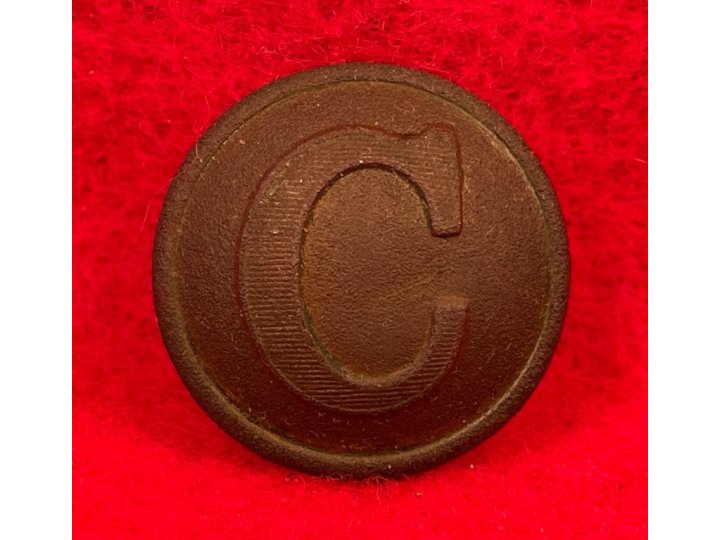 Confederate Cavalry Coat Button - Lined "C"