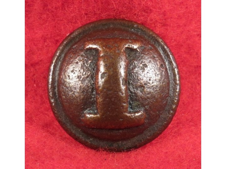 Non-Excavated Confederate Infantry Coat Button - "Cast I"