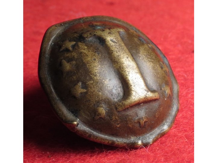 Confederate Infantry Button with "Stars" - Non-Excavated