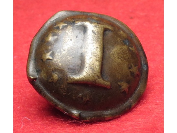 Confederate Infantry Button with "Stars" - Non-Excavated