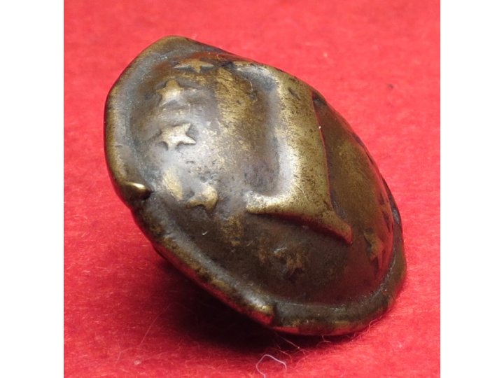 Confederate Infantry Button with "Stars" - Non-Excavated