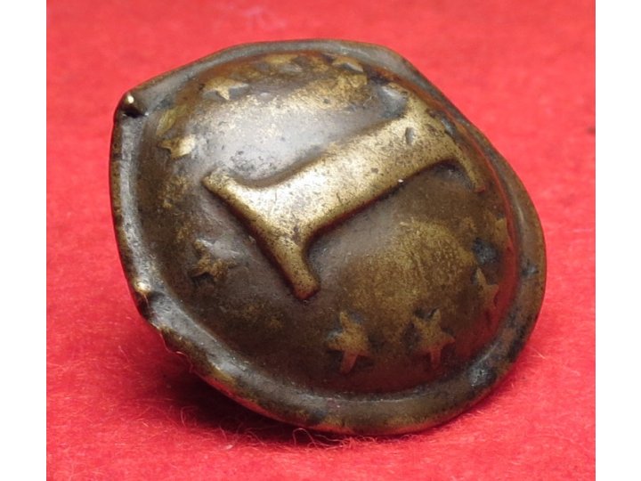 Confederate Infantry Button with "Stars" - Non-Excavated