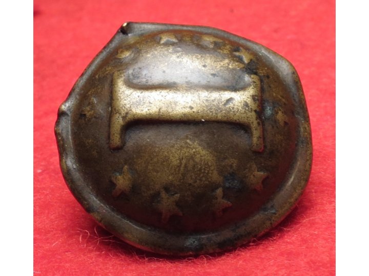 Confederate Infantry Button with "Stars" - Non-Excavated