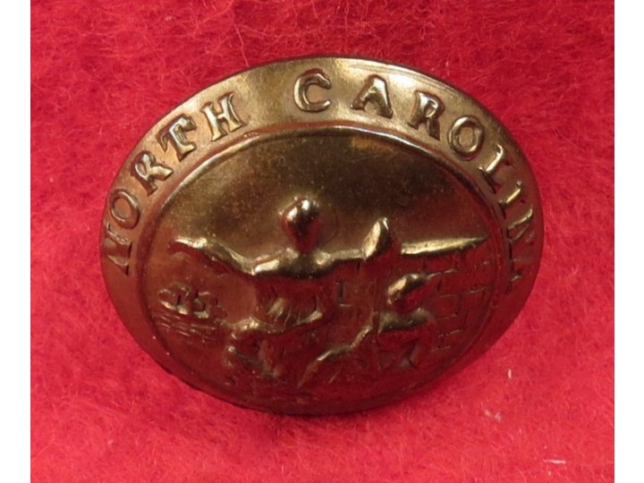 North Carolina State Seal Coat Button - Non-Excavated