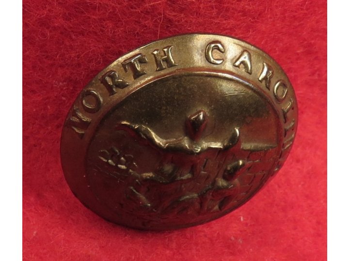 North Carolina State Seal Coat Button - Non-Excavated