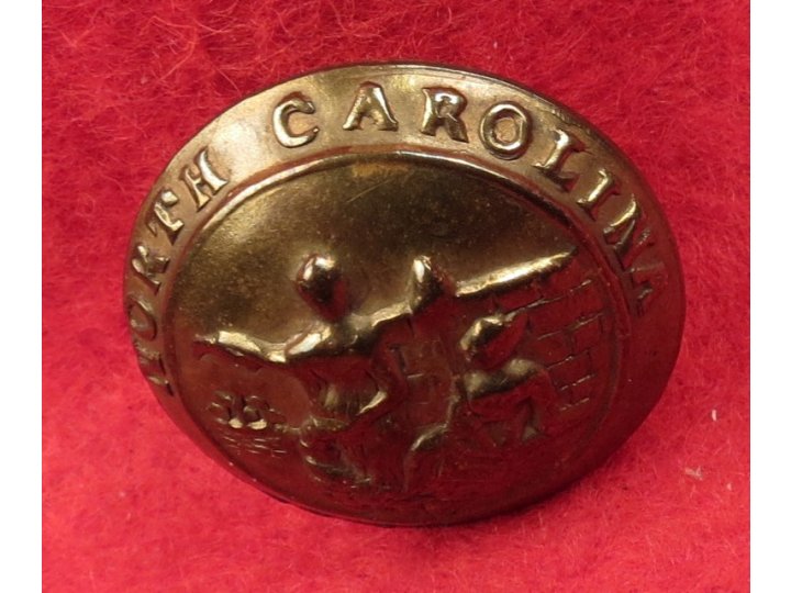 North Carolina State Seal Coat Button - Non-Excavated