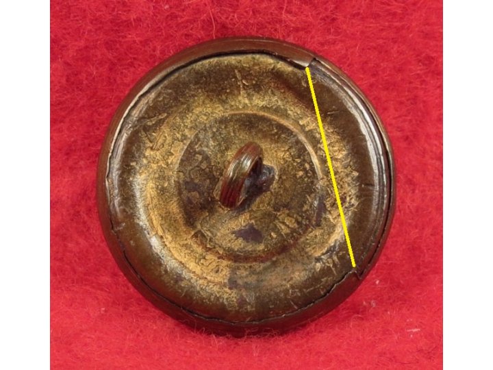 North Carolina State Seal Coat Button - Non-Excavated