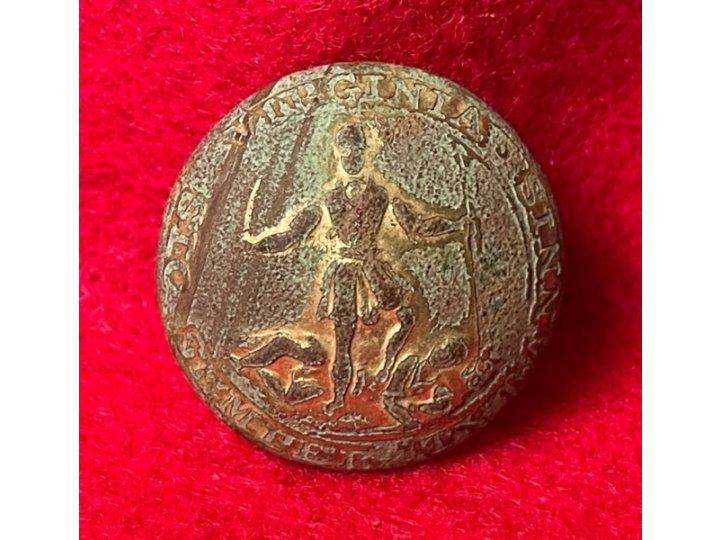 Virginia State Seal Coat Button 