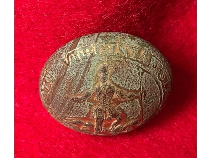 Virginia State Seal Coat Button 