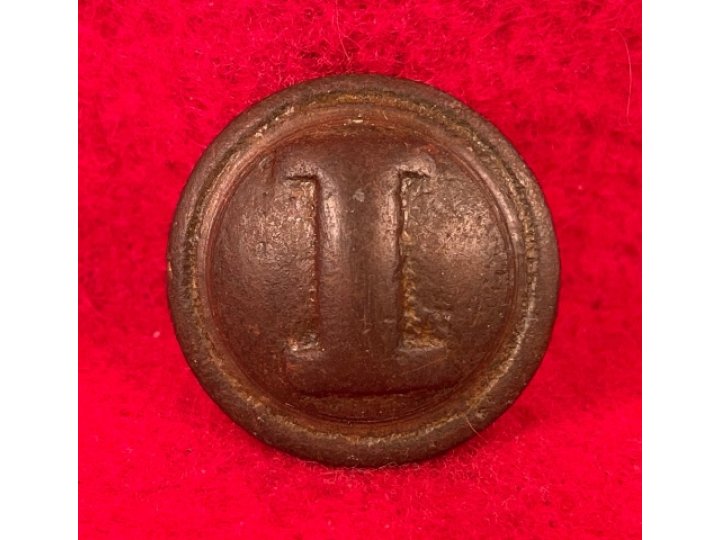 Confederate Infantry Coat Button - "Cast I" - High Quality 