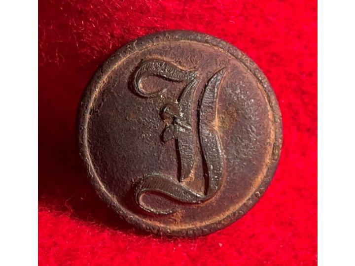Confederate Infantry Coat Button - "Script I"