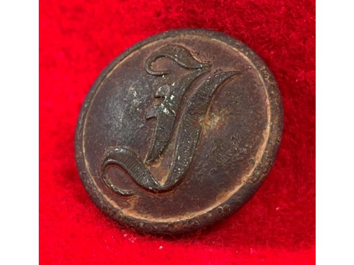 Confederate Infantry Coat Button - "Script I"