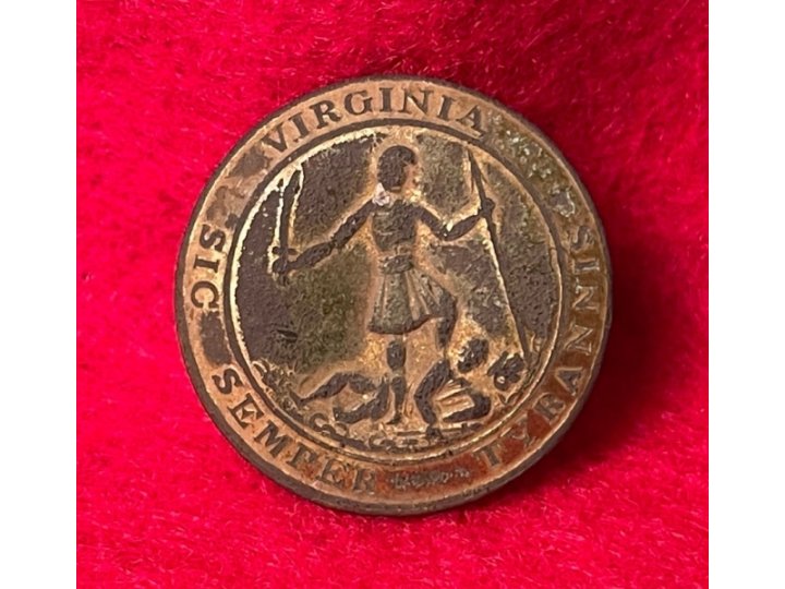 Virginia State Seal Coat Button 