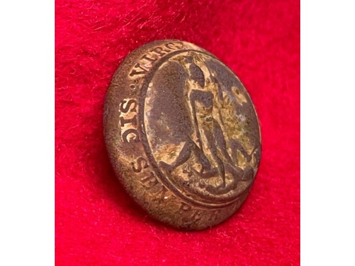 Virginia State Seal Coat Button 