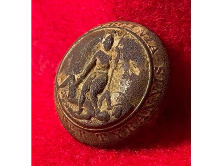 Virginia State Seal Coat Button 