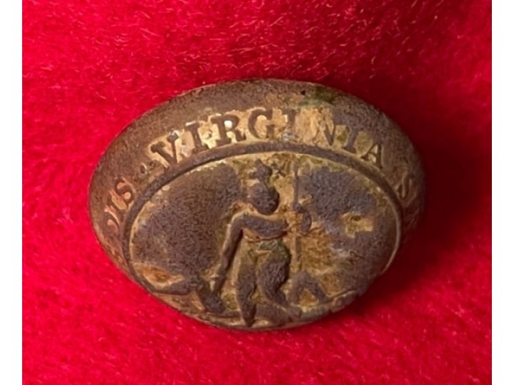 Virginia State Seal Coat Button 