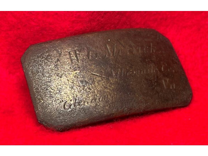 Brass Plate Inscribed "W. G. MERRICK"