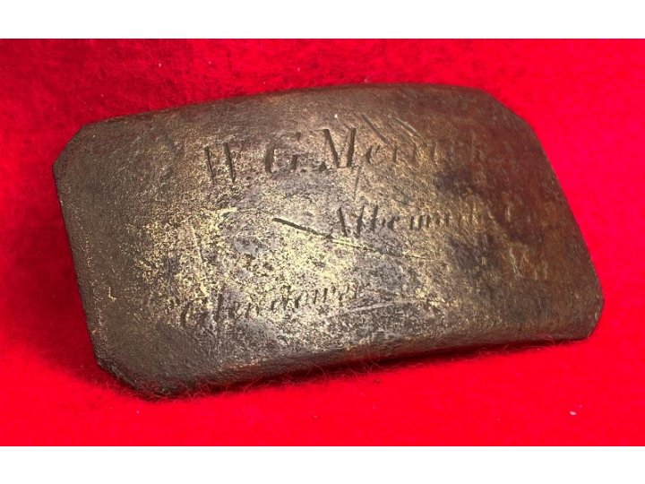 Brass Plate Inscribed "W. G. MERRICK"