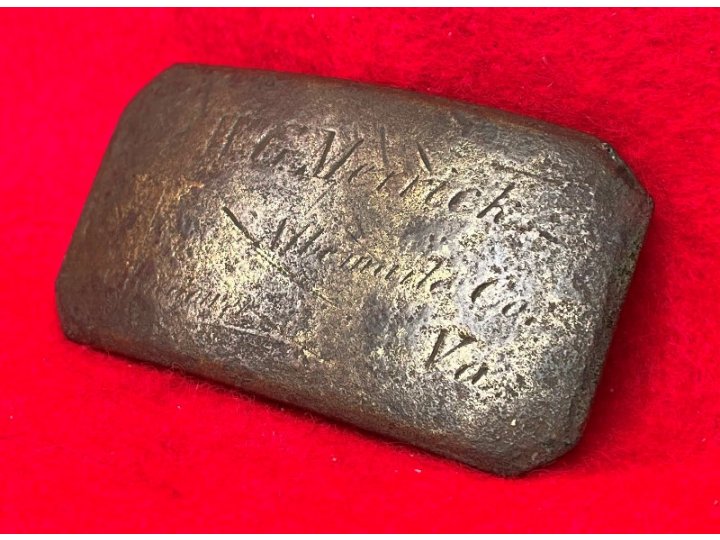 Brass Plate Inscribed "W. G. MERRICK"