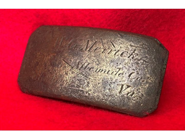 Brass Plate Inscribed "W. G. MERRICK"