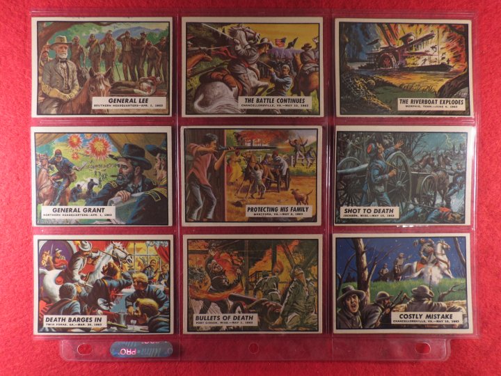 The 1962 Topps Civil War News Card Series - Complete --- Even More ON SALE