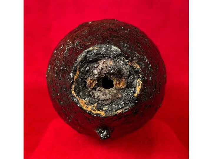 Confederate 3 Inch Read Shell - Unfired - Rare "Half Moon" Flame Groove