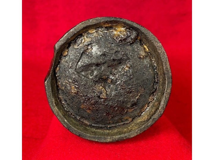Confederate 3 Inch Read Shell - Unfired - Rare "Half Moon" Flame Groove