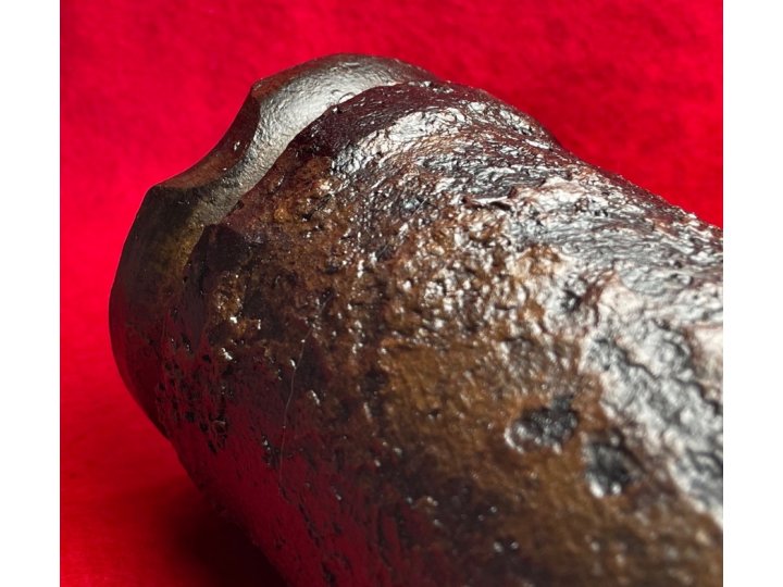 Confederate 3 Inch Read Shell - Unfired - Rare "Half Moon" Flame Groove